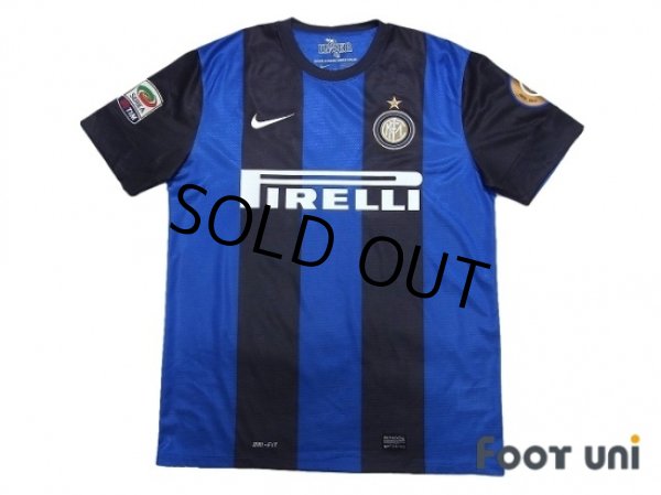 Photo1: Inter Milan 2012-2013 Home Shirt #99 Cassano Serie A Tim Patch/Badge (1)