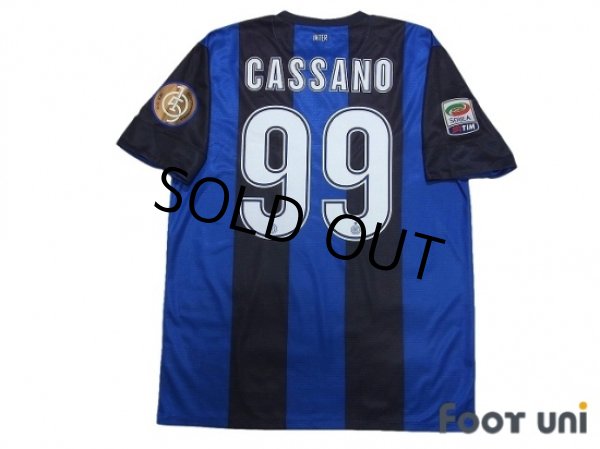 Photo2: Inter Milan 2012-2013 Home Shirt #99 Cassano Serie A Tim Patch/Badge (2)
