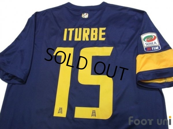 Photo4: Hellas Verona FC 2013-2014 Home Shirt #15 Iturbe Serie A Tim Patch/Badge w/tags (4)