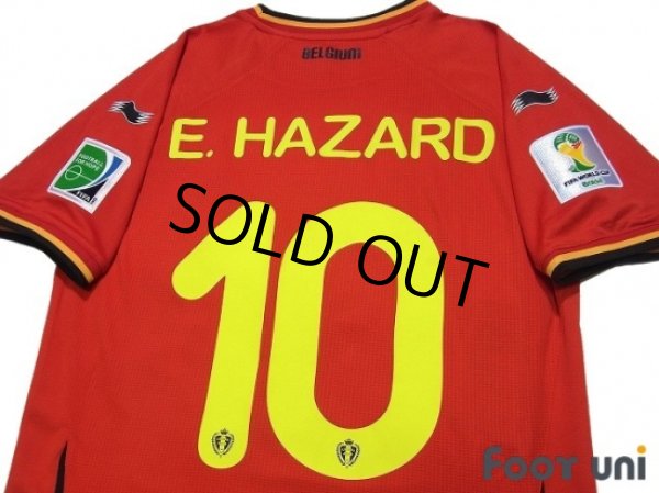 Photo4: Belgium 2014 Home #15 E.Hazard FIFA World Cup 2014 Brazil Patch/Badge w/tags (4)