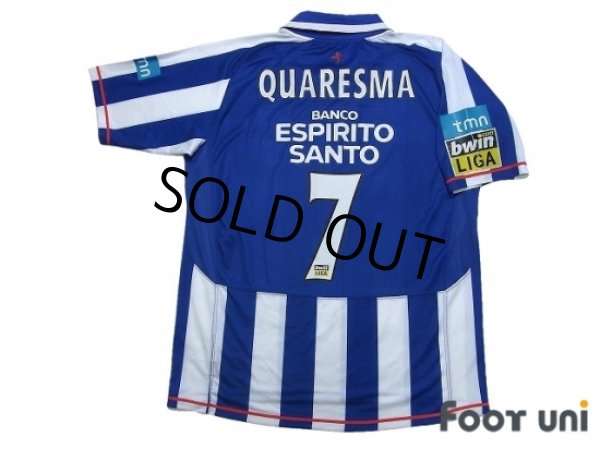 Photo2: FC Porto 2007-2008 Home Shirt #9 Quaresma (2)