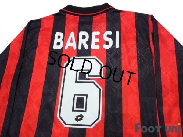 Photo4: AC Milan 1995-1996 Home Long Sleeve Shir #6 Baresi (4)