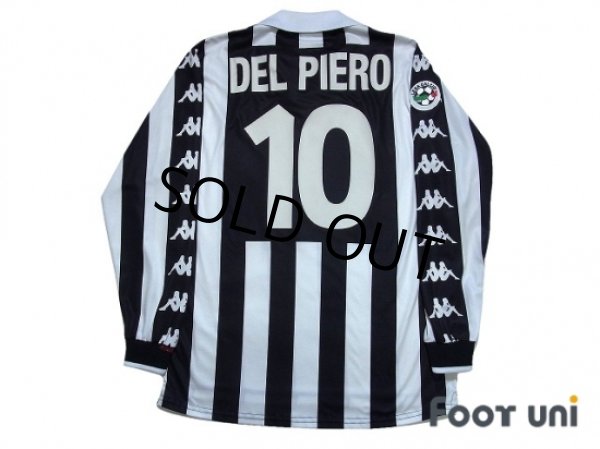 Photo2: Juventus 1999-2000 Home Long Sleeve Shirt #10 Del Piero Lega Calcio Patch/Badge (2)