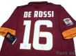 Photo4: AS Roma 2014-2015 Home Shirt #16 De Rossi Serie A Tim Patch/Badge w/tags (4)