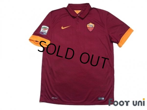 Photo1: AS Roma 2014-2015 Home Shirt #16 De Rossi Serie A Tim Patch/Badge w/tags (1)