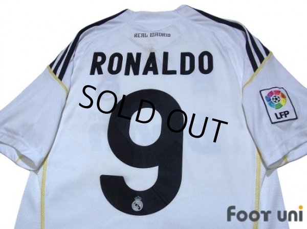 Photo4: Real Madrid 2009-2010 Home Shirt #9 Ronaldo LFP Patch/Badge (4)