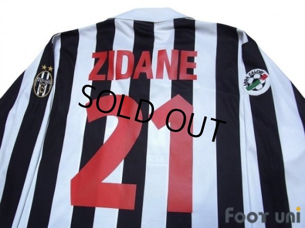 Photo4: Juventus 1998-1999 Home Long Sleeve Shirt #21 Zidane Lega Calcio Patch/Badge (4)