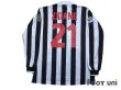 Photo2: Juventus 1998-1999 Home Long Sleeve Shirt #21 Zidane Lega Calcio Patch/Badge (2)