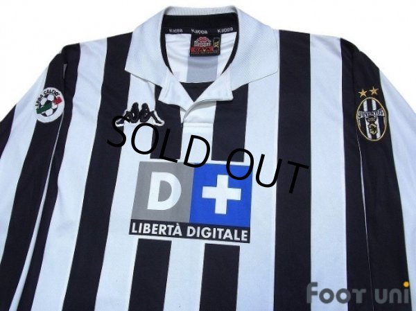 Photo3: Juventus 1998-1999 Home Long Sleeve Shirt #21 Zidane Lega Calcio Patch/Badge (3)