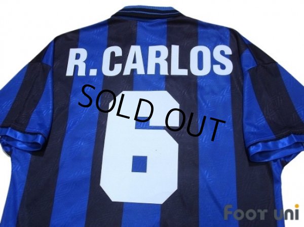 Photo4: Inter Milan 1995-1996 Home Shirt #6 Roberto Carlos (4)
