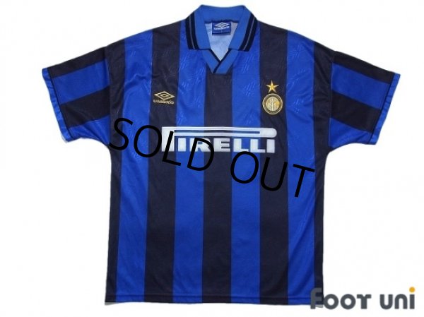 Photo1: Inter Milan 1995-1996 Home Shirt #6 Roberto Carlos (1)