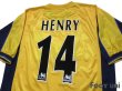 Photo4: Arsenal 1999-2001 Away Shirt #14 Henry (4)