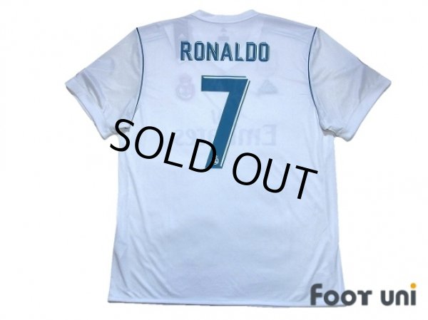 Photo2: Real Madrid 2017-2018 Home Shirt #7 Ronaldo w/tags (2)