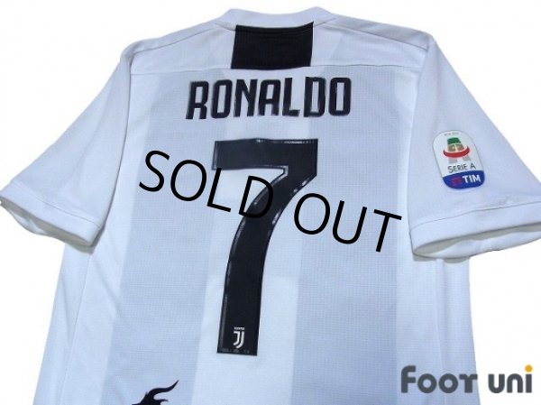 Photo5: Juventus 2018-2019 Home Authentic Shirts and Shorts Set #7 Ronaldo (5)