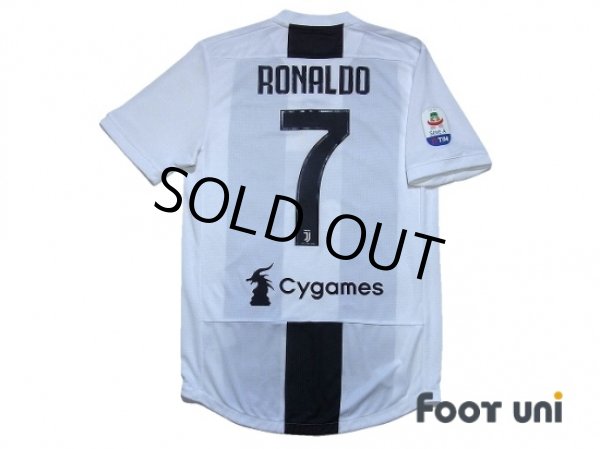 Photo3: Juventus 2018-2019 Home Authentic Shirts and Shorts Set #7 Ronaldo (3)