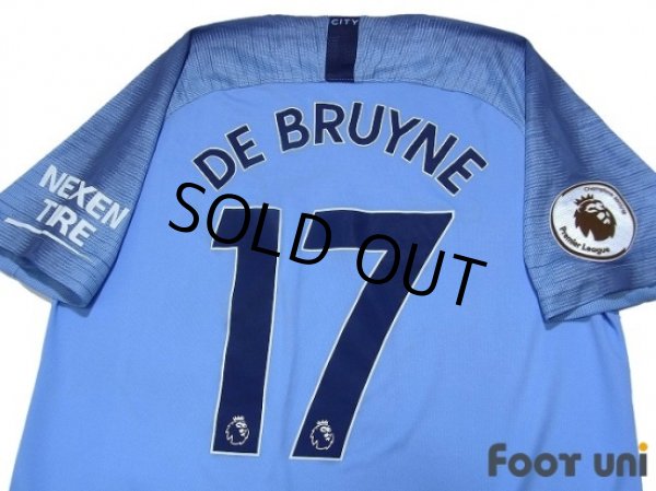 Photo5: Manchester City 2018-2019 Home Shirts and shorts Set #17 De Bruyne (5)