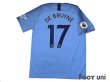 Photo3: Manchester City 2018-2019 Home Shirts and shorts Set #17 De Bruyne (3)