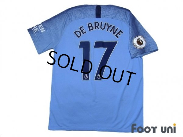 Photo3: Manchester City 2018-2019 Home Shirts and shorts Set #17 De Bruyne (3)