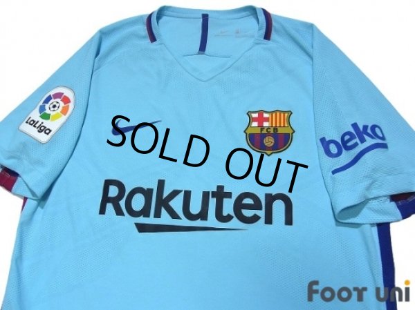 Photo4: FC Barcelona 2017-2018 Away Authentic Shirts and shorts Set #14 Coutinho La Liga Patch/Badge (4)