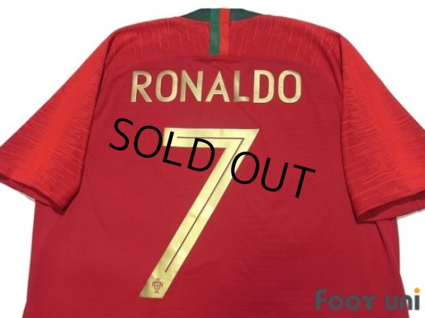 Photo4: Portugal 2018 Home Authentic Shirts and shorts Set #7 Ronaldo (4)