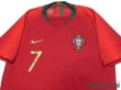 Photo3: Portugal 2018 Home Authentic Shirts and shorts Set #7 Ronaldo (3)