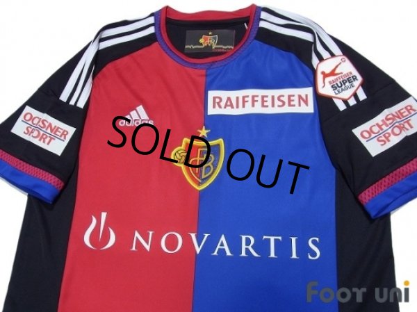 Photo3: Basel 2015-2016 Home Shirt #14 Kakitani RAIFFEISEN SUPER League Patch/Badge w/tags (3)