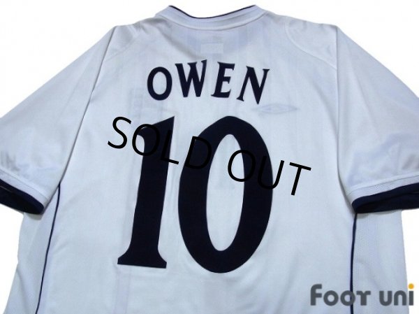 Photo4: England 2002 Home Shirt #10 Owen (4)