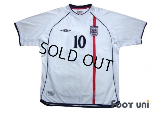 Photo1: England 2002 Home Shirt #10 Owen (1)