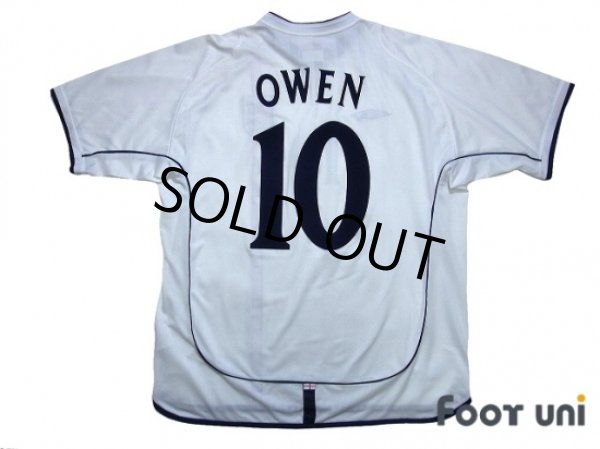 Photo2: England 2002 Home Shirt #10 Owen (2)