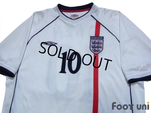 Photo3: England 2002 Home Shirt #10 Owen (3)