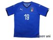 Photo1: Italy 2018 Home Shirt #19 Bonucci (1)