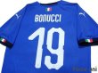 Photo4: Italy 2018 Home Shirt #19 Bonucci (4)