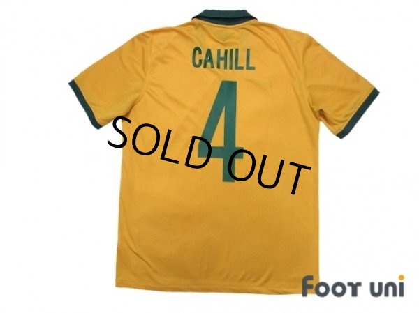 Photo2: Australia 2014 Home Shirt #4 Cahill (2)