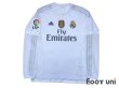 Photo1: Real Madrid 2015-2016 Home Long Sleeve Shirt #4 Sergio Ramos LFP Patch/Badge (1)