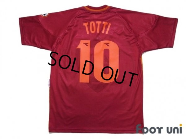 Photo2: AS Roma 1997-1998 Home Shirt #10 Totti (2)