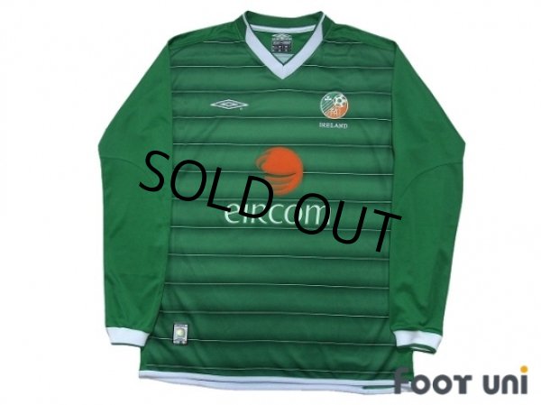 Photo1: Ireland 2003 Home Long Sleeve Shirt (1)