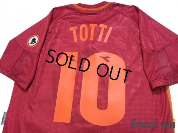 Photo4: AS Roma 1997-1998 Home Shirt #10 Totti (4)