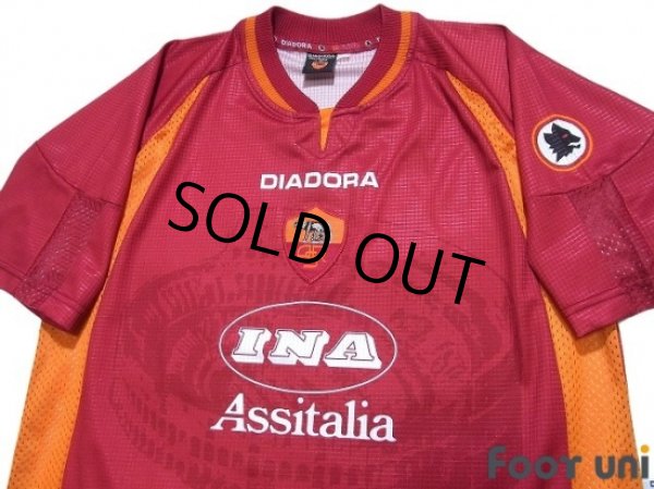 Photo3: AS Roma 1997-1998 Home Shirt #10 Totti (3)