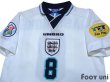 Photo3: England 1996 Home Shirt #8 Gascoigne UEFA Euro 1996 Patch/Badge UEFA Fair Play Patch/Badge (3)