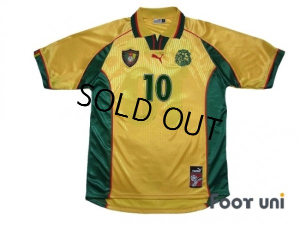 Photo1: Cameroon 1998 Away Shirt #10 Mboma (1)