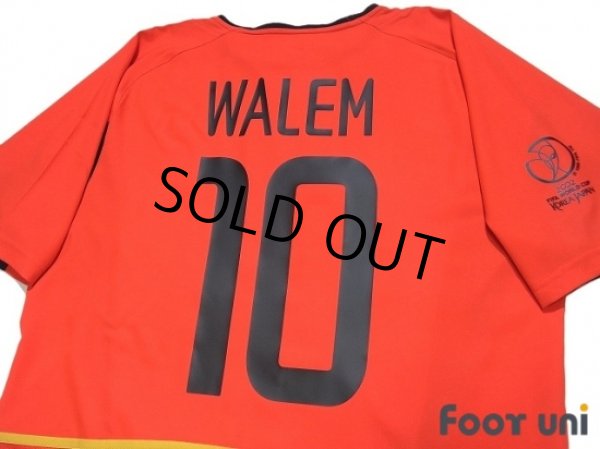 Photo4: Belgium 2002 Home Shirt #10 Walem 2002 FIFA World Cup Korea Japan Patch/Badge (4)