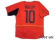 Photo2: Belgium 2002 Home Shirt #10 Walem 2002 FIFA World Cup Korea Japan Patch/Badge (2)