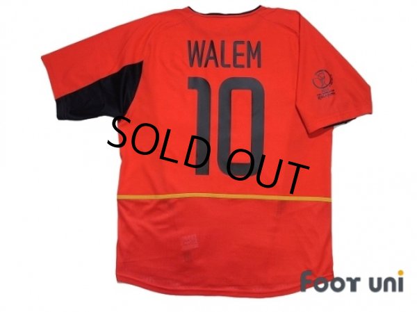 Photo2: Belgium 2002 Home Shirt #10 Walem 2002 FIFA World Cup Korea Japan Patch/Badge (2)