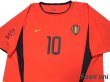 Photo3: Belgium 2002 Home Shirt #10 Walem 2002 FIFA World Cup Korea Japan Patch/Badge (3)