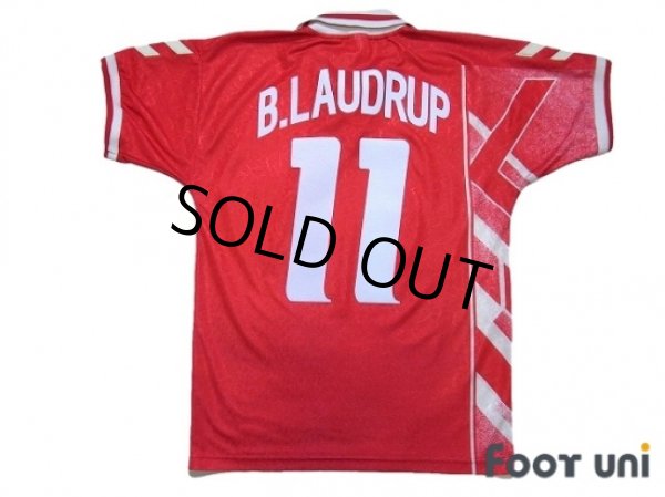 Photo2: Denmark 1994 Home Shirt #11 Brian Laudrup (2)