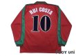 Photo2: Portugal Euro 1996 Home Long Sleeve Shirt #10 Rui Costa (2)