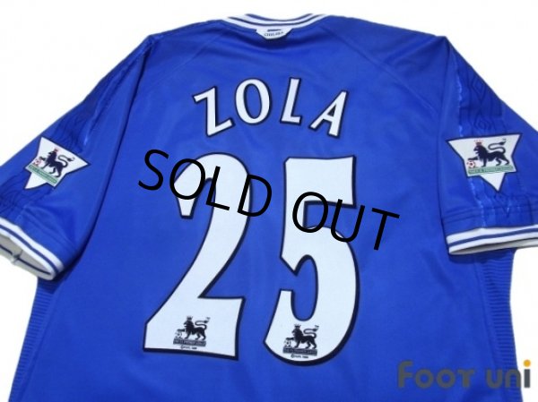 Photo4: Chelsea 1999-2001 Home Shirt #25 Zola The F.A. Premier League Patch/Badge (4)