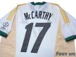 Photo4: South Africa 2002 Home Shirt #17 McCarthy 2002 FIFA World Cup Korea Japan Patch/Badge (4)