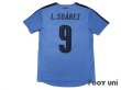 Photo2: Uruguay 2016 Home Shirt #9 L.Suarez (2)