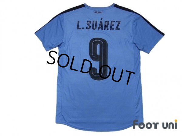 Photo2: Uruguay 2016 Home Shirt #9 L.Suarez (2)